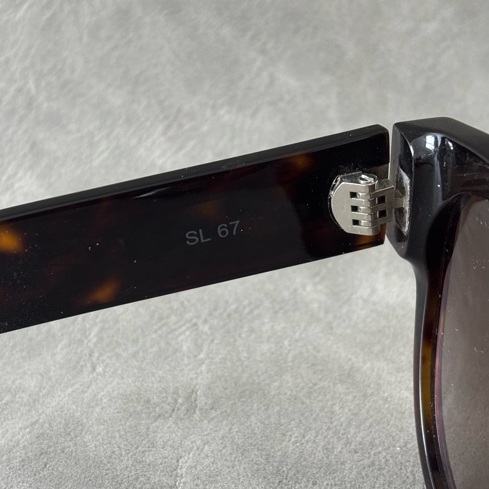 Saint Laurent Tortoise Brown Sunglasses - Picture 7 of 8